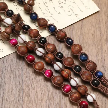 

Handmade Bracelet Men Women Tibetan Buddhism Teapot-shaped Lucky Meditation Prayer 8mm Natural Jewelry Fashionable Accessories