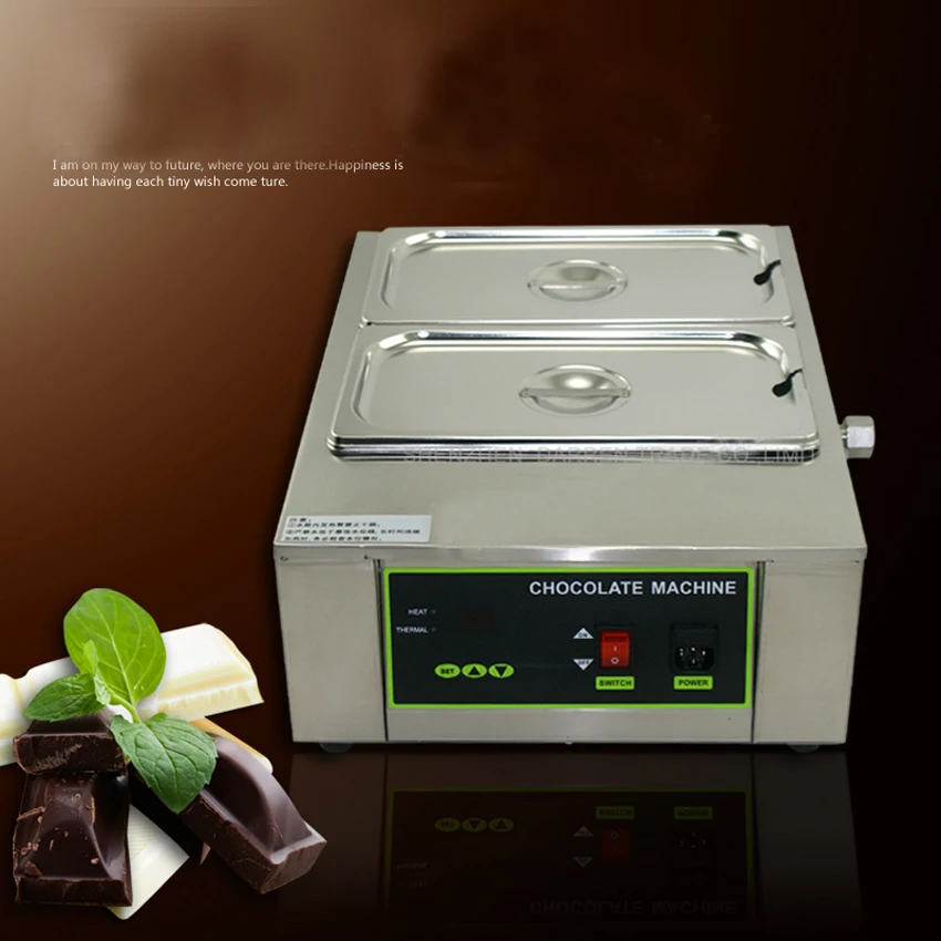 1 2 3 4 5 6 Tank Water Heating Small Electric Chocolate Heating Warmer Tempering Machine Chocolate Melter Melting Machine