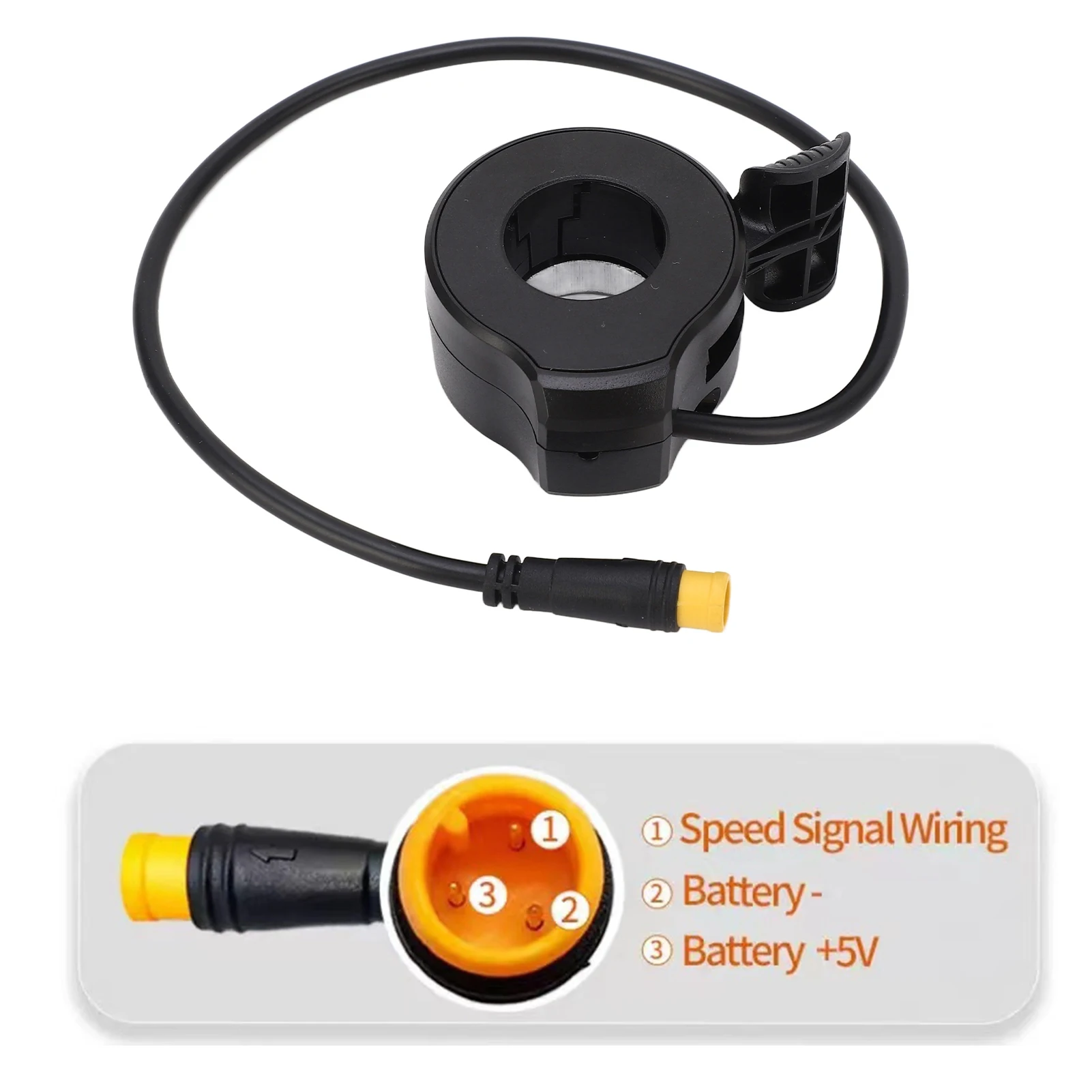 130X Thumb Throttle Electric Bike 130X Speed Control 3 Pin Waterproof WP Plug Connector Scooters Bicycle Accelerator Tool