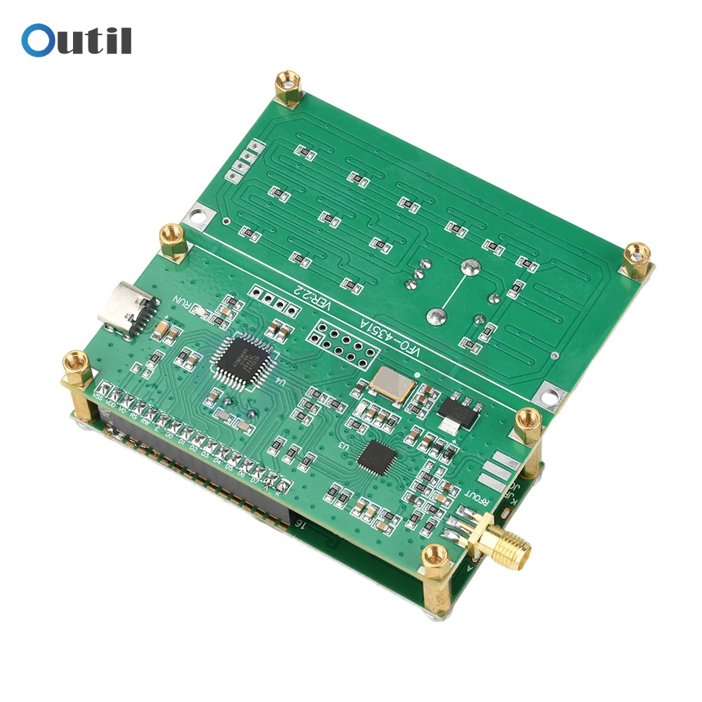 

DC 4.5V-5.5V 35MHz-4400MHz RF Signal Generator Adf4351 Signal Source Module Type C