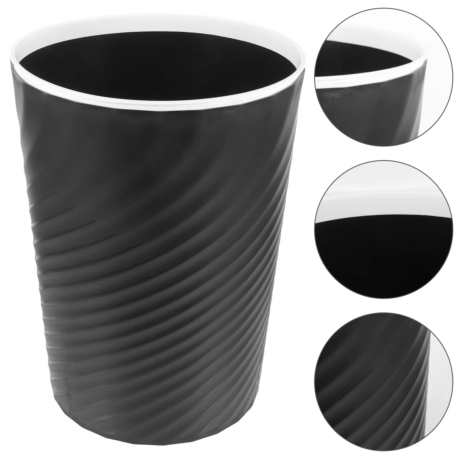 لا غطاء سلة المهملات تصميم بسيط سعة كبيرة سلة المهملات المنزلية للمطبخ الحمام مكتب غرفة نوم متعددة الوظائف القمامة #5