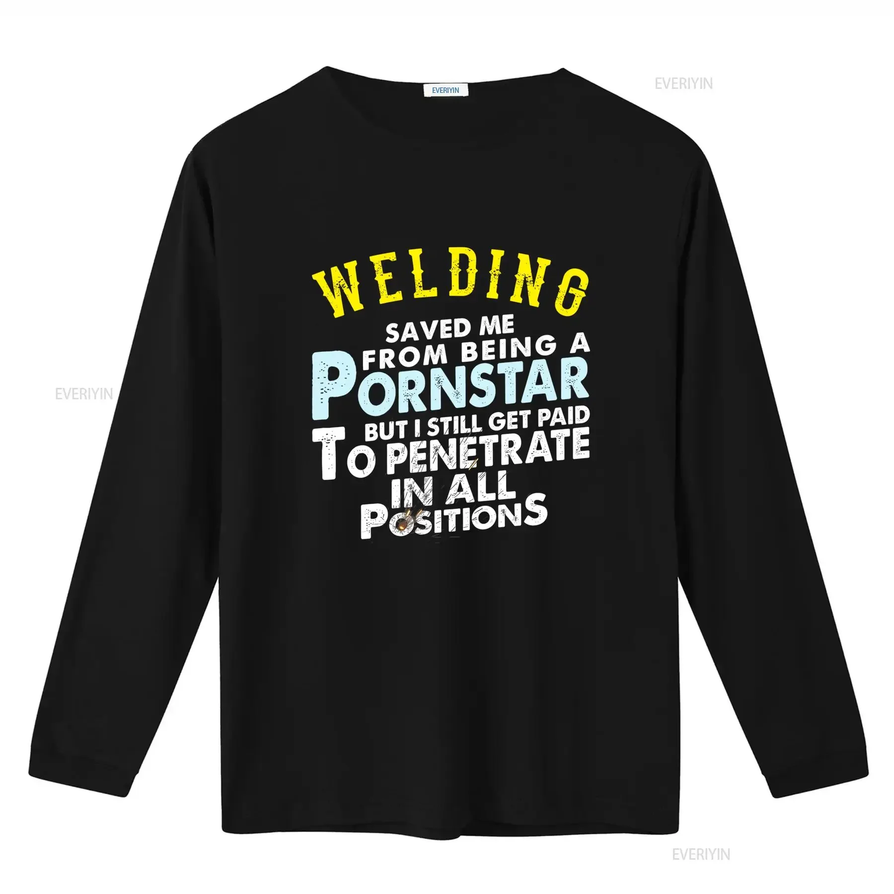 Funny Welding Saved Me From Being A Pornstar T Shirt For Proud Welders vintage Washed Unisex fashion Stylish Slightly Versatile