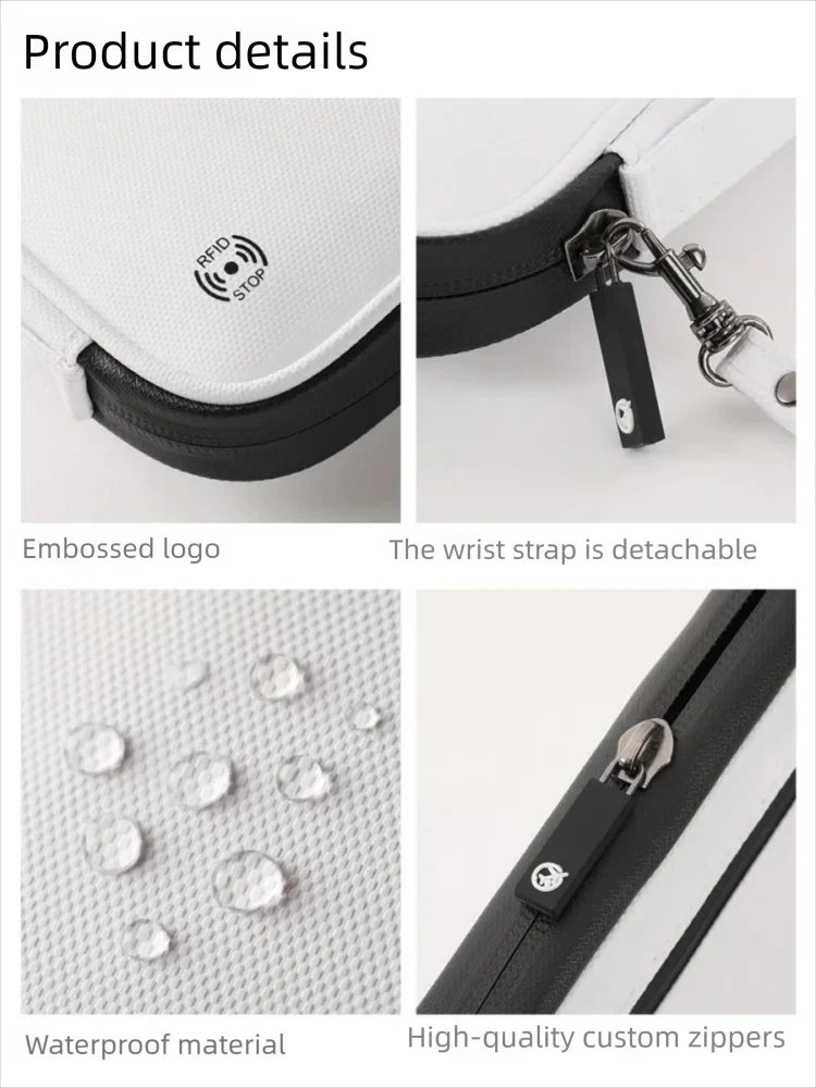حامل جواز سفر RFID مقاوم للماء، محفظة تنظيم المستندات، سعة كبيرة، حقيبة بطاقات تذكرة للرجال والنساء، رحلة عائلية