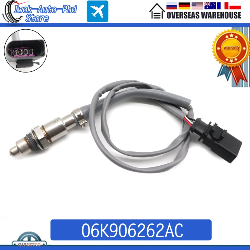 06K906262AC Downstream Air Fuel Ratio Lambda O2 Oxygen Sensor for AUDI A3 S3 TT TTS Volkswagen Passat Golf Skoda Octavia