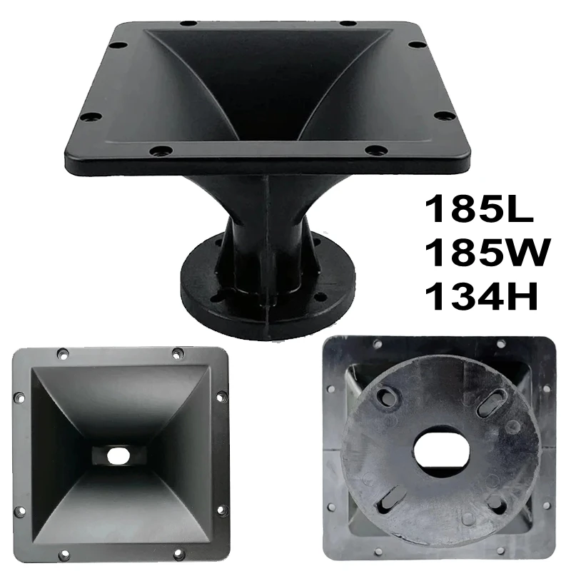 185L*185W*134H mm Throat 1Inch 1pcs Audio Horn for Full Range Cabinet Compress Driver