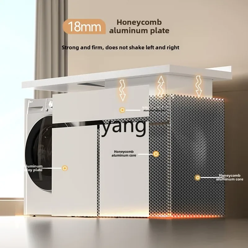 lhh cream wind white honeycomb aluminum washing machine cabinet combination significant other laundry pool with rubbing board