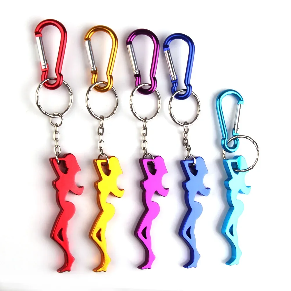 Mini Portable Beer Bottle Opener Keychain Mini Pocket Aluminum Alloy Beverage Beer Bottle Opener Wedding Party Favor Gifts