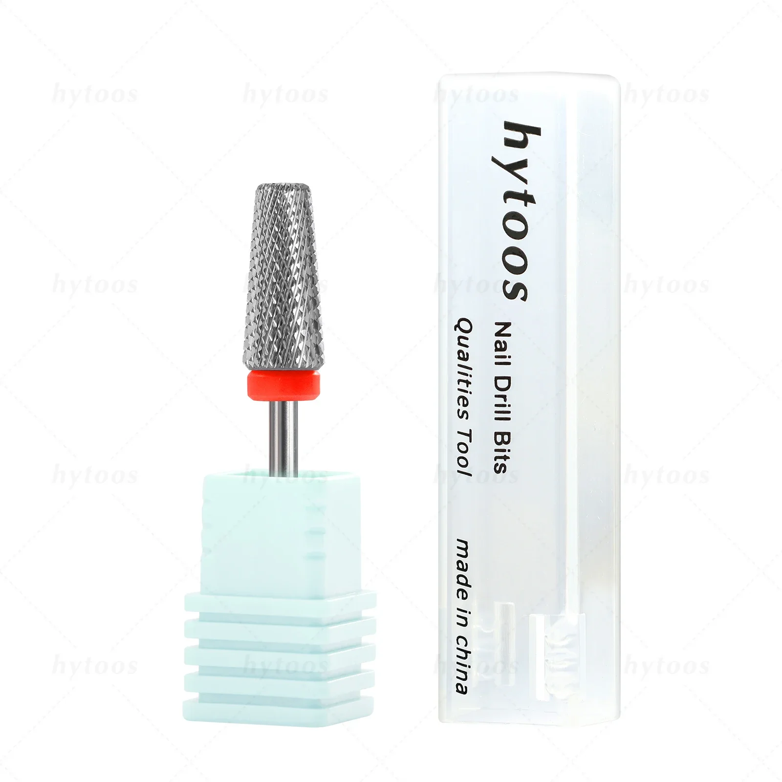 HYTOOS Tapered 5 in 1 Nail Drill Bit Cross Teeth Carbide Nail Bits Remove Gel Electric File Drills Machine Manicure Accessories image 3