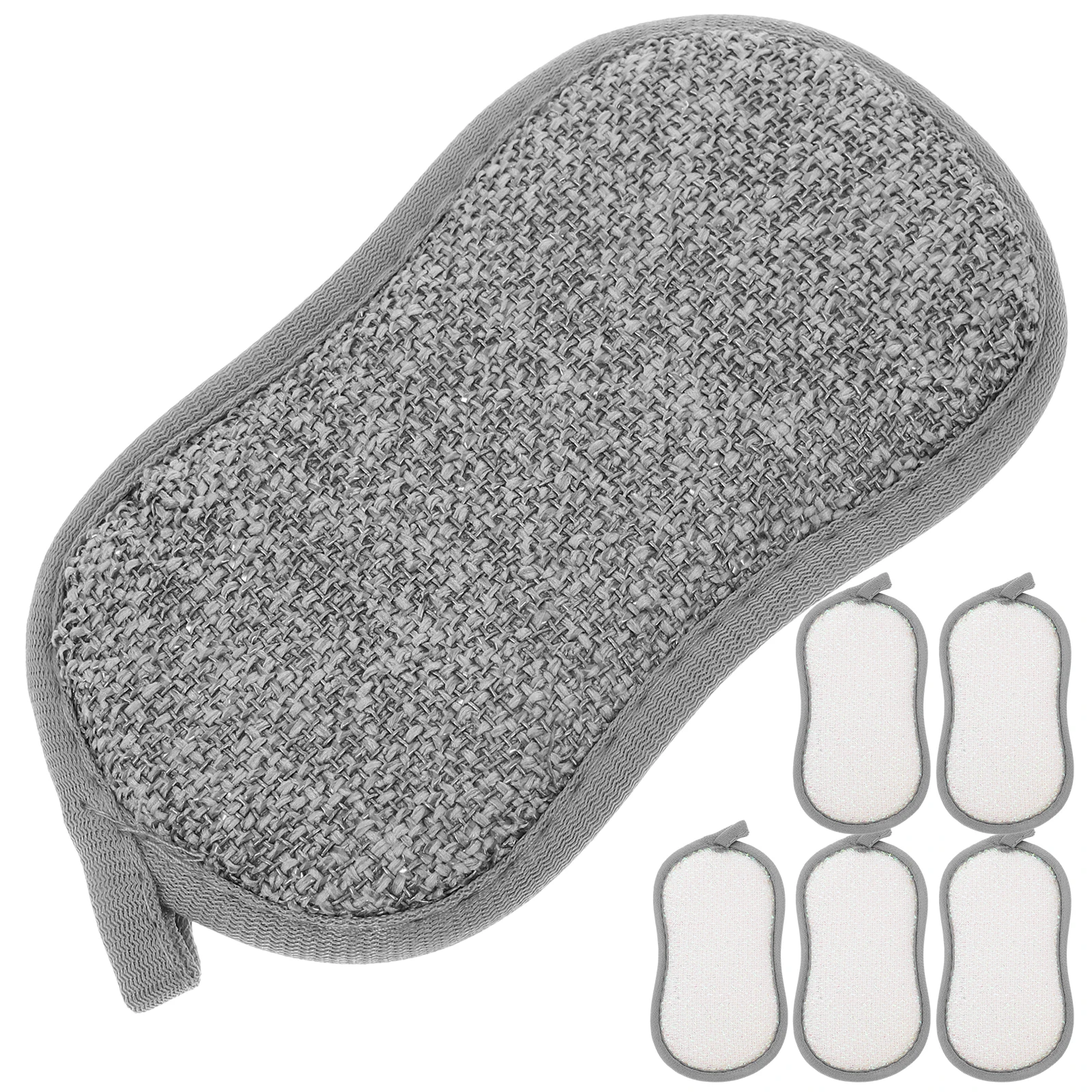 6 قطعة متعددة الوظائف ووك الإسفنج المنزلية فرك الإسفنج قابلة لإعادة الاستخدام مريحة لوازم تنظيف المطبخ كفاءة غسل الأطباق