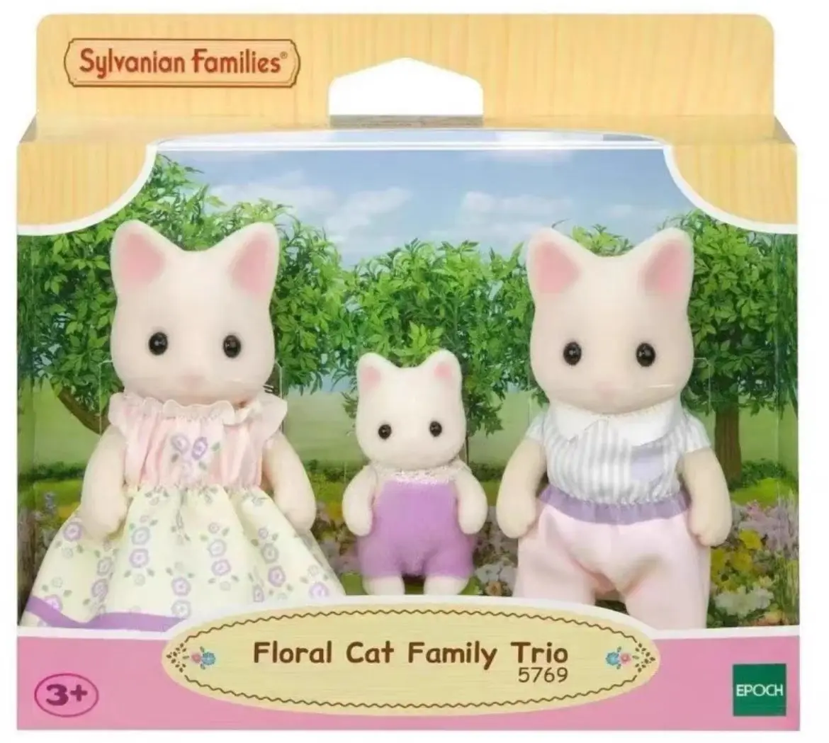 Sylvanian Families 애니메이션 피규어 Ternurines 액션 피규어 그림 초콜릿 토끼 팬더 가족 아기 맞춤형 크리스마스 선물