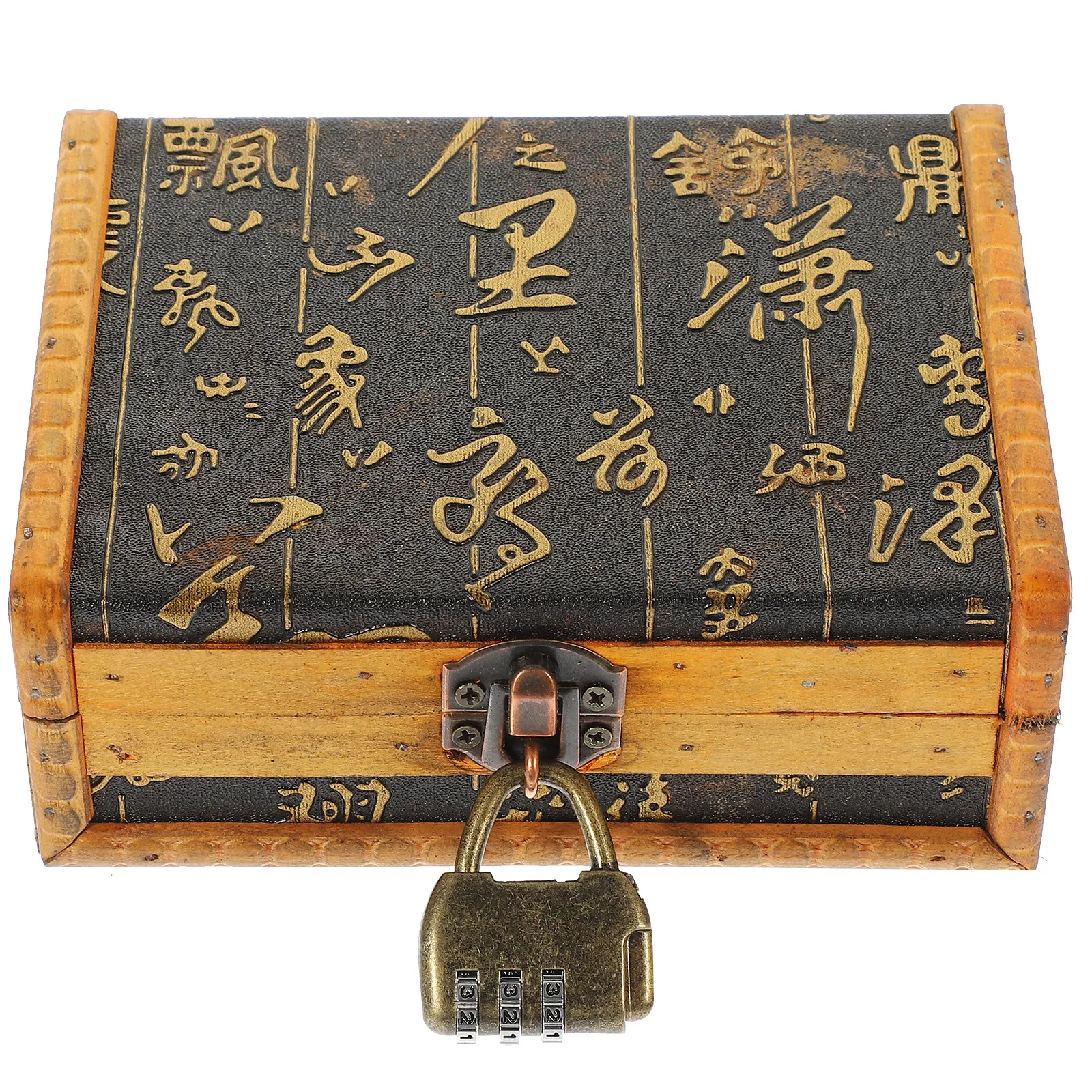 

Vintage Wood Jewelry Box Organizer Retro Style Small Jewelry Storage Case for Earrings Necklaces Rings Bracelets Brooches