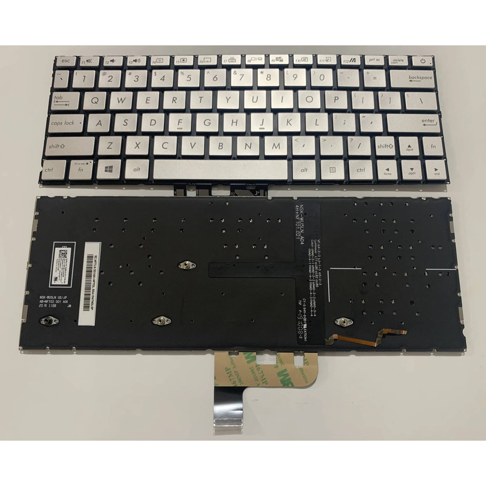 for Asus ZenBook UX334FN UX334A UX334 UX334U UX334FA Laptop keyboard US Layout