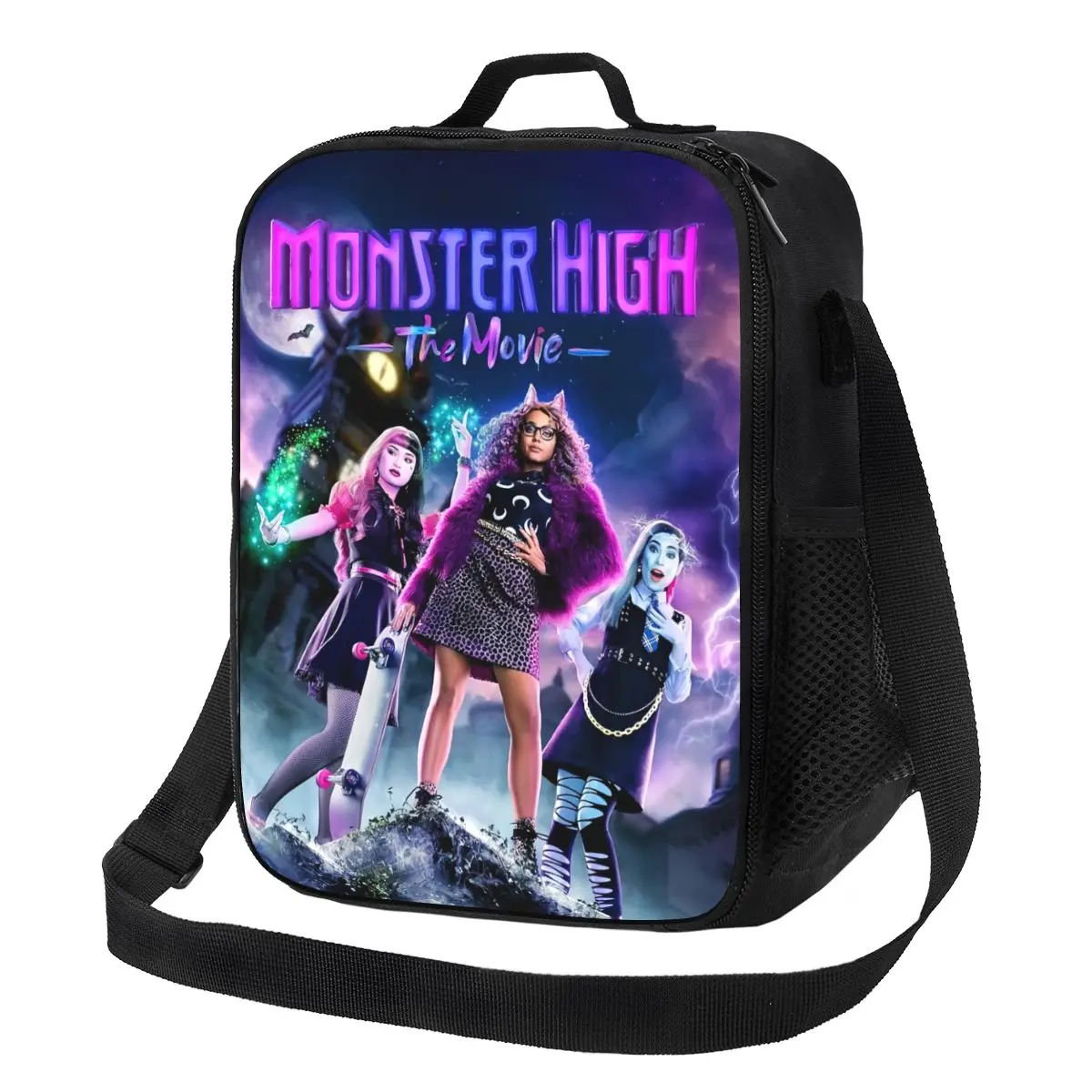 Custom Monster Highs America MusicFantasy The Movie Insulated Lunch Tote Bag for Resuable Thermal Cooler Food Lunch Box Camping