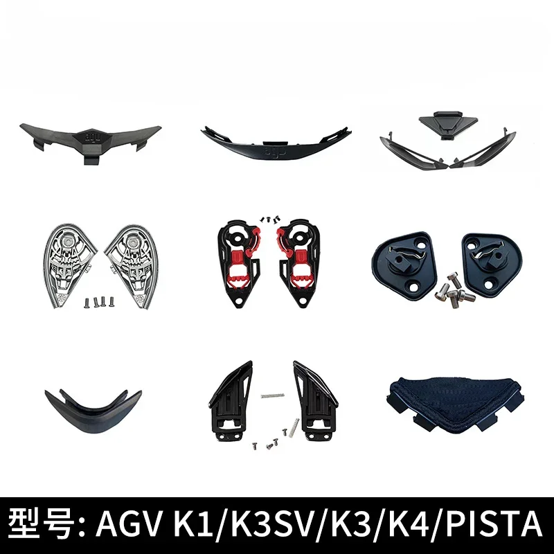 Motorcycle Helmet Accessories for AGV K1 K3 K3SV AGV pista Capacetes Lining Pad Chin Nose Protector Vent Accesorios Para Moto