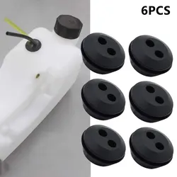6 Pcs Rubber Grommet 2 Holes Tank Seal Grommet Mower Pipe Hose Gasket Grommet