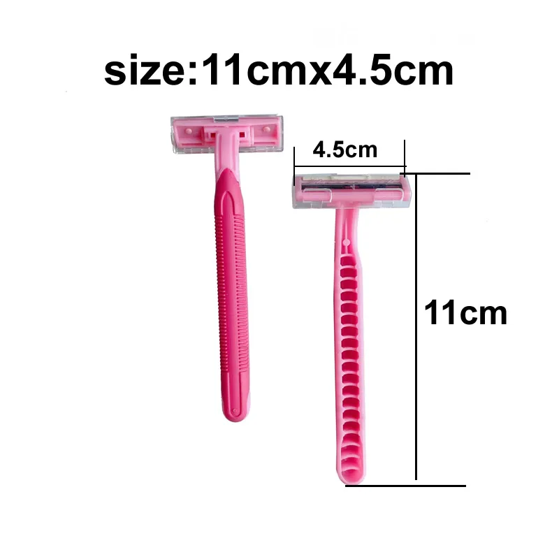 Free Shipping Body Hair Removal Tool for Leg arm Underarm GoodQuality Hotel Beauty Pink Stainless Steel Blad Razor with Soap Bar