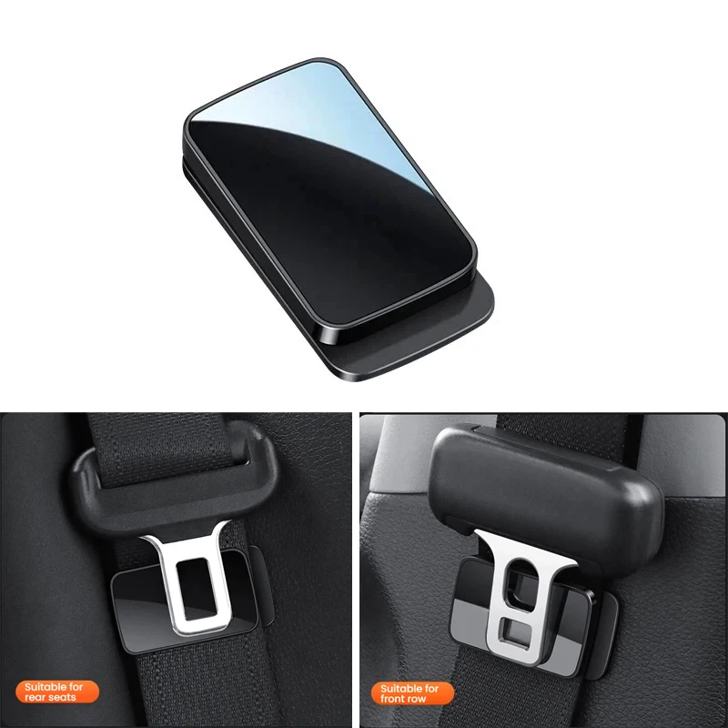 1/2pcs Magnetic Suction Car Seat Belt Fixing Clips Auto Seat Belt Holder Stabilizer Fastener Adjustable Clip Seat Belt Stopper