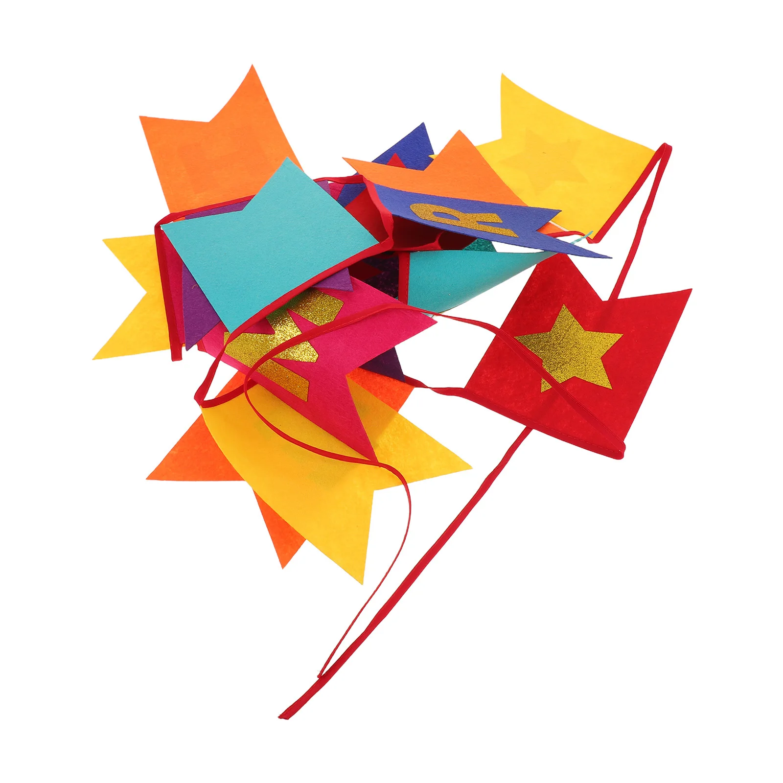 

Colorful Nonwoven Pennant Banner Flags Christmas Party Decorations Merry Christmas Swallowtail Bunting Winter Fabric Garland