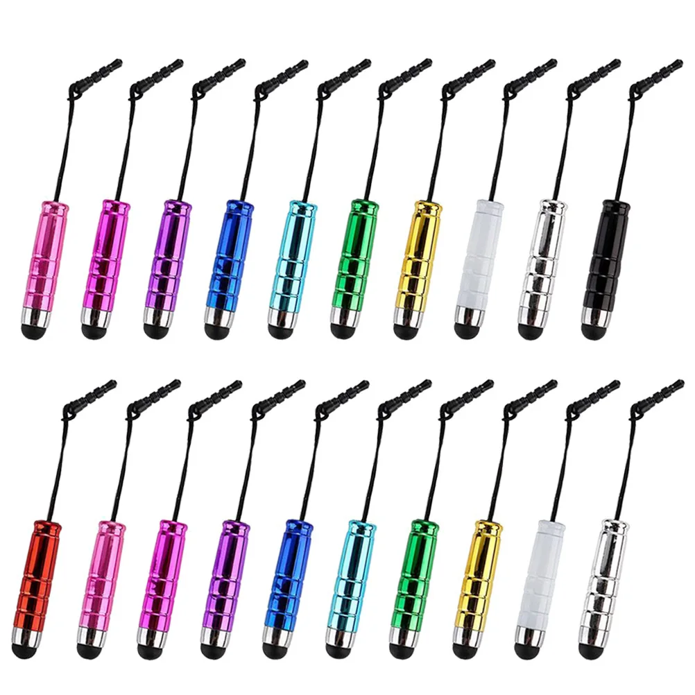 

20Pcs Stylus Pens with Dust Proof Plug for Capacitive Touchscreen Devices Smooth Writing Drawing Tool Compatible with Tablets