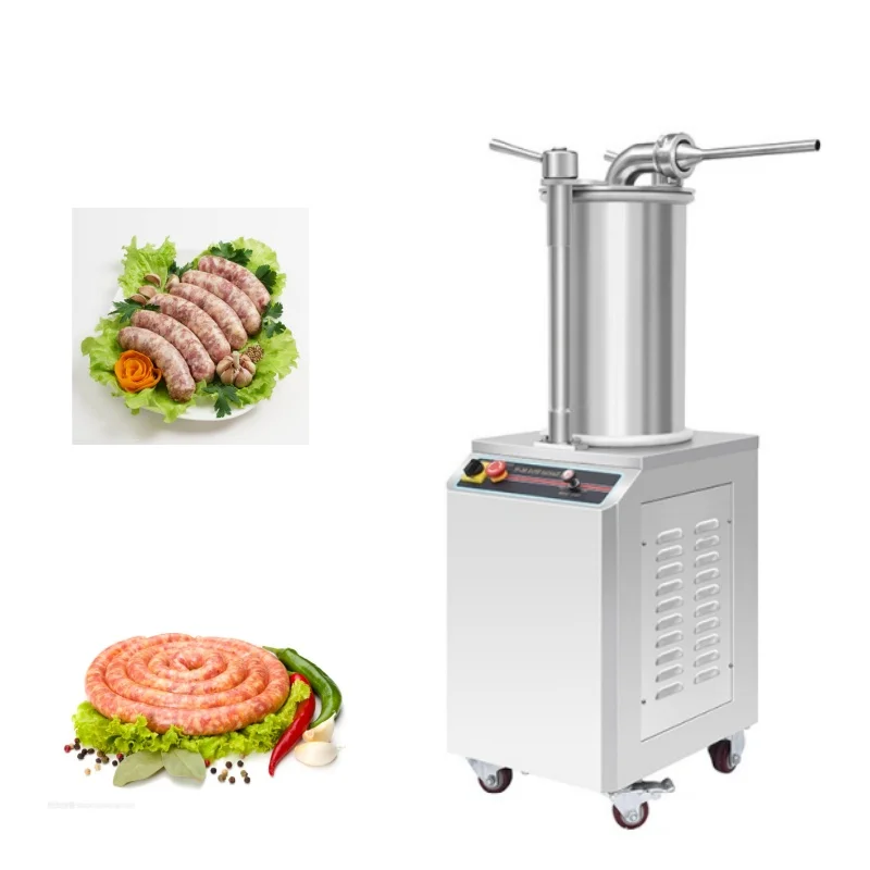 

16mm 20mm 25mm Stainless Steel Salami Hot Dog Sausage Filling Making Machine Chorizo Stuffer Filler for Sale