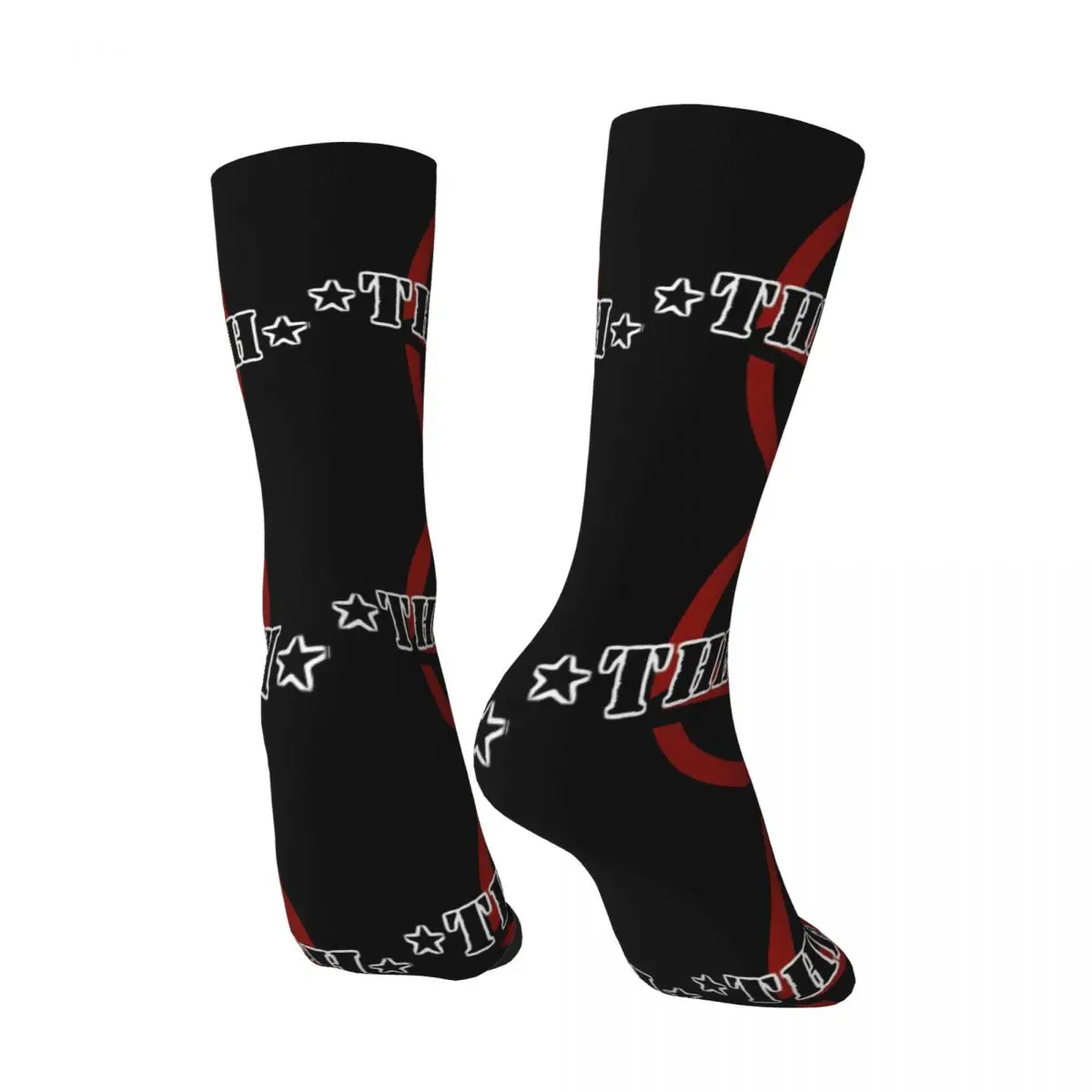 Unisex The Clash Bolt Logo Socks, Windproof 3D Print, Happy Street Style, Crazy Sock