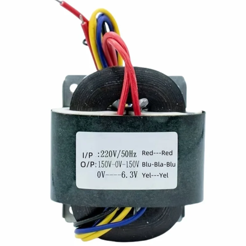 

Custom R-20 40W R core power transformer input 220V to 150V-150V 0-6.3V toroidal audio transformer for audio equipment