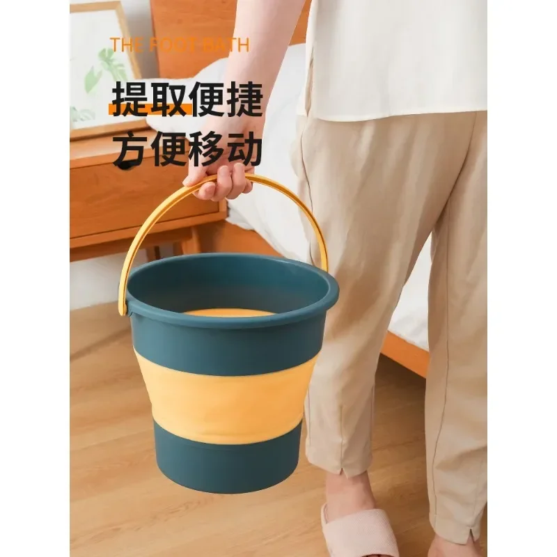 5L Collapsible Bucket Plastics Portable Outdoor Fishing Supplies Camp Space Saving Car Washing Bathroom Kitchen Camp Buckets