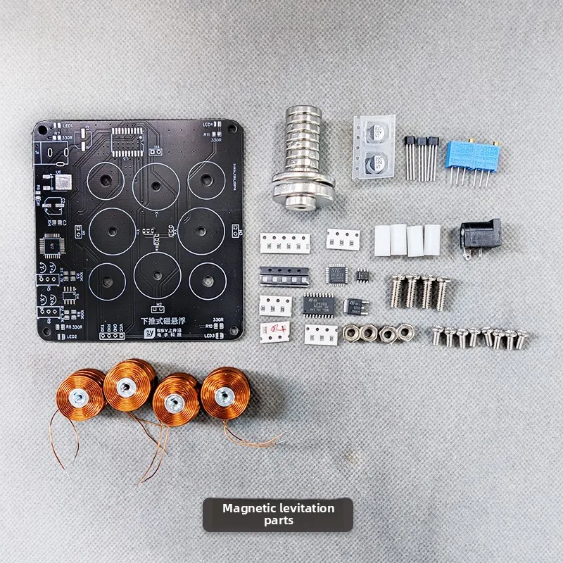 Push Down Type DIY Magnetic Levitation Kit Coil Accessories Included for Student Electronics Project