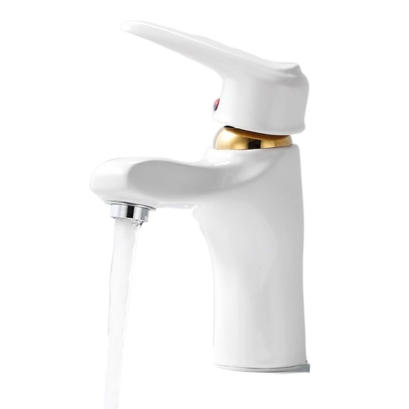 Basin Faucet Hot and Cold Ceramic Washbasin Washbasin Bathroom Washbasin Two-in-one Single Cold Faucet