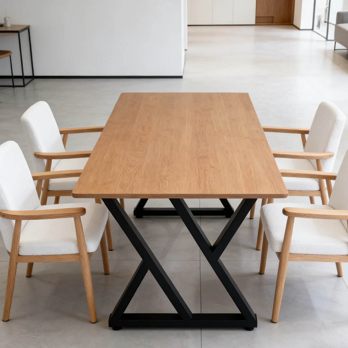 Modern simple household small apartment dining table foot computer table bracket conference table desk leg