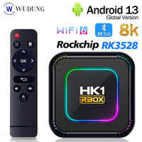 HK1 RBOX K8 Smart TV Box Android 13.0 Rockchip RK3528 WIFI 6 Support 8K BT 5.0 Set Top Box USB3.0 16G 32G 64G 128G Media Player