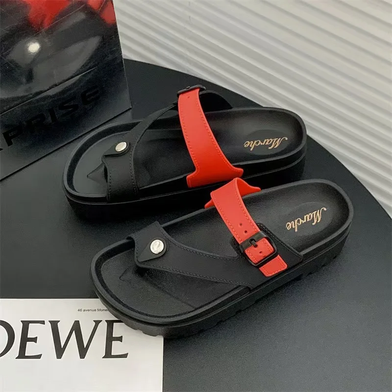 

Women's thick-soled sandals, fashionable and casual, easy-matching slippers, wear outside, anti-slip flip-flops