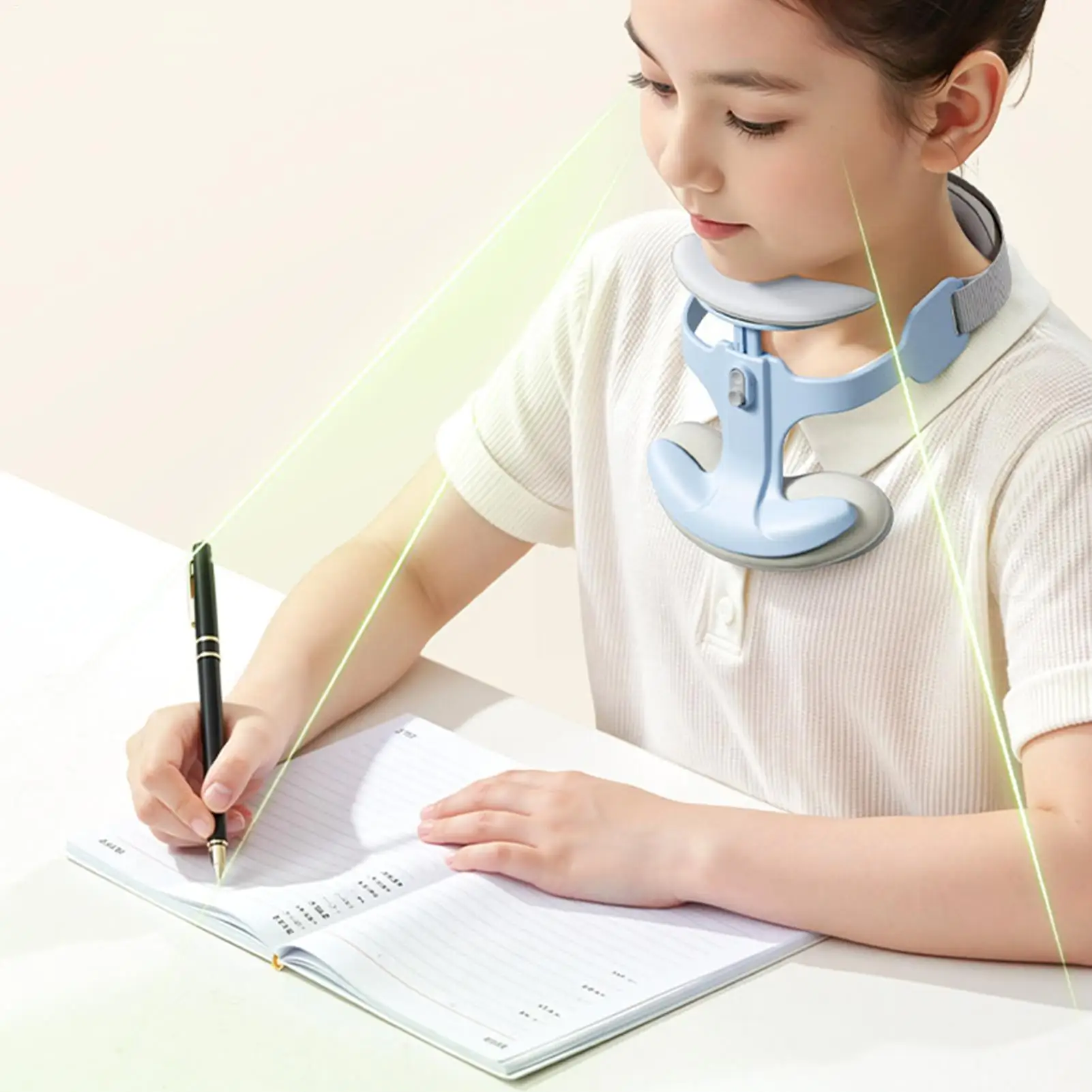 Neck Corrector 360 Degree Adjustable Ergonomic Breathable Forward Head Corrector for Office Workers Computer Users Students Home