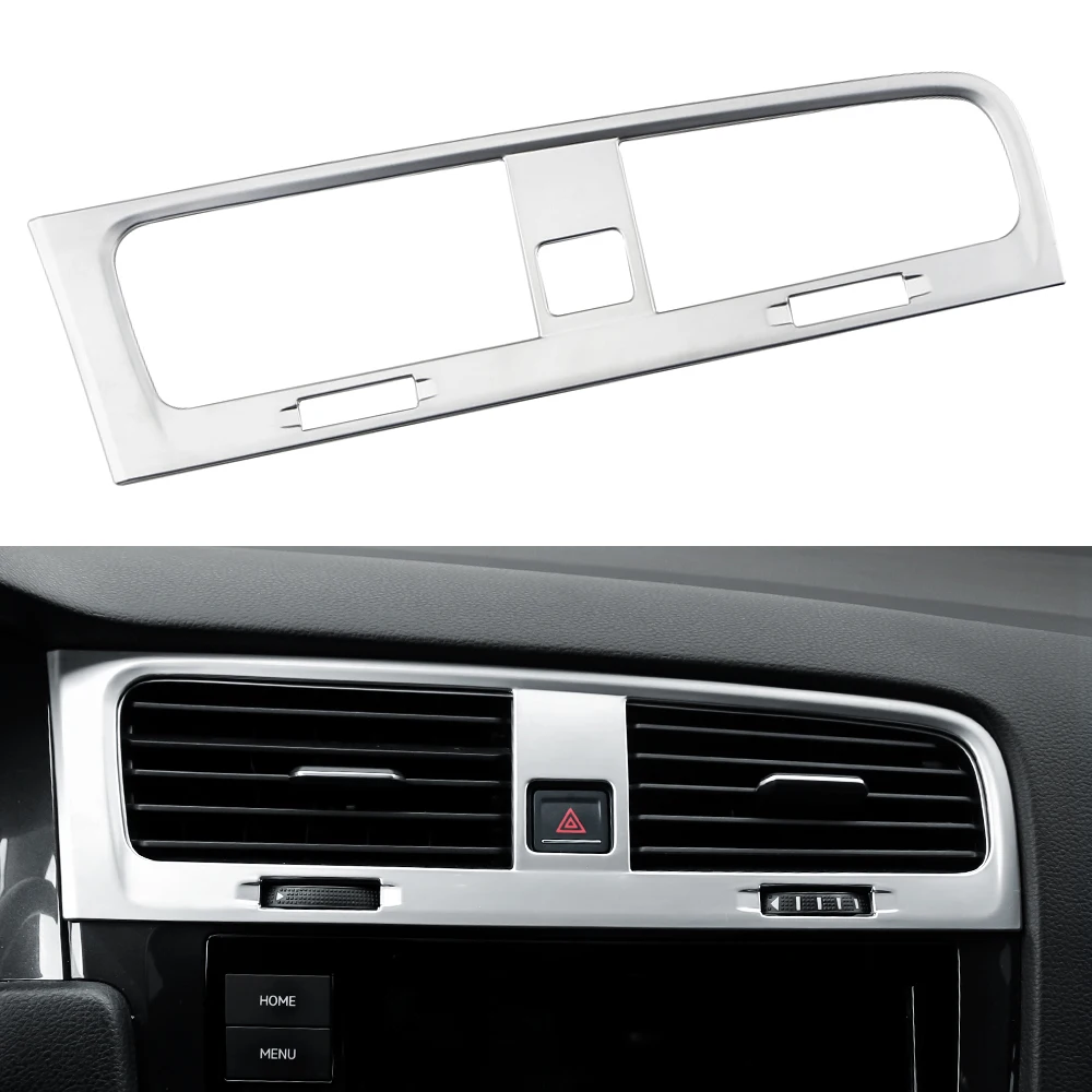 

Для Volkswagen VW Golf 7 MK7 7.5 MK7.5 2013-2019 LHD отделка центральной консоли вентиляционная панель вентиляционного отверстия, наклейка, крышка, аксессуары для интерьера