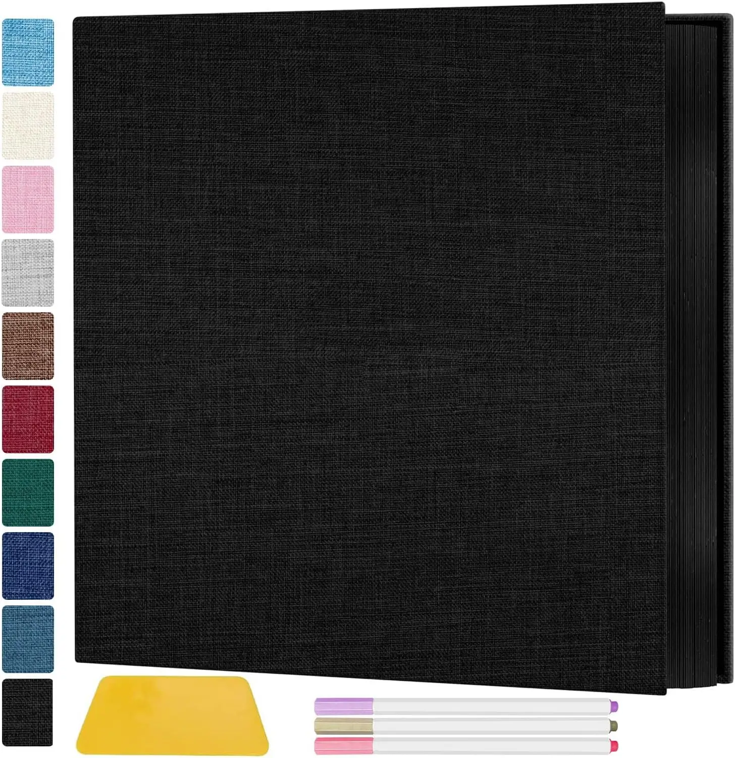 

Photo Album Self Adhesive Pages, 60 Pages Magnetic Scrapbook Albums with Sticky Page, Photos Album Holds 8x10 & 5X7 & 4x