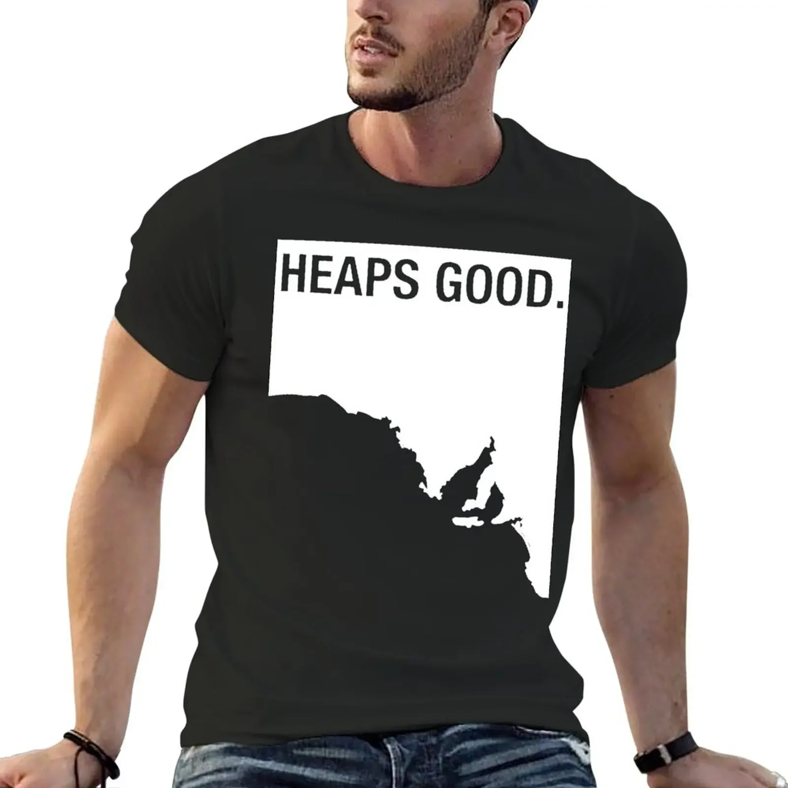 

Heaps For Goods Black Tee T-Shirt Personalized t-shirt funny meme t-shirts plain white t shirts men