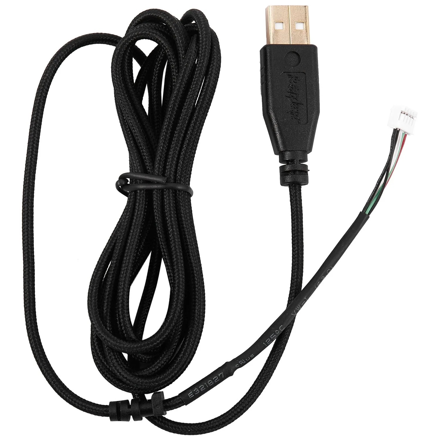 Usb Cable Mice Line For Razer Deathadder 2013 Approx. 2.1M 5 Wires 5 Pins Black Gold Plated Replacement Gaming Mouse