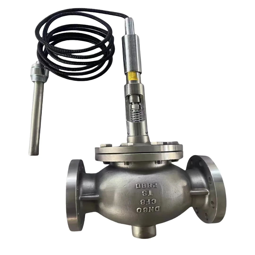 

Zzwp-16P Электрический клапан контроля температуры из нержавеющей стали Самообратный паровой клапан горячей воды с поддержкой настройки OEM