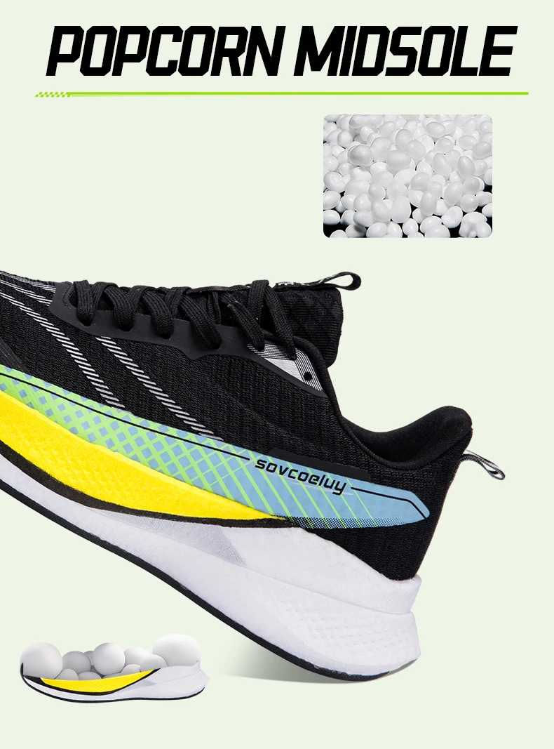 Marathon-Laufschuhe für Herren, Sport-Carbonsohle, atmungsaktiv, leicht, bequem, Damen-Sportschuhe mit Dämpfung und Stabilität – Detail 14