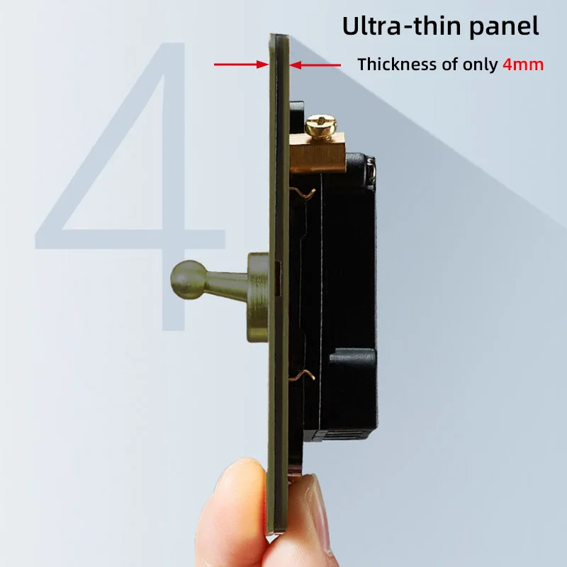 Lampada da parete con interruttore retrò, pannello interruttori, presa di corrente UK13A in acciaio inossidabile bronzo con doppia presa di alimentazione universale per ricarica USB