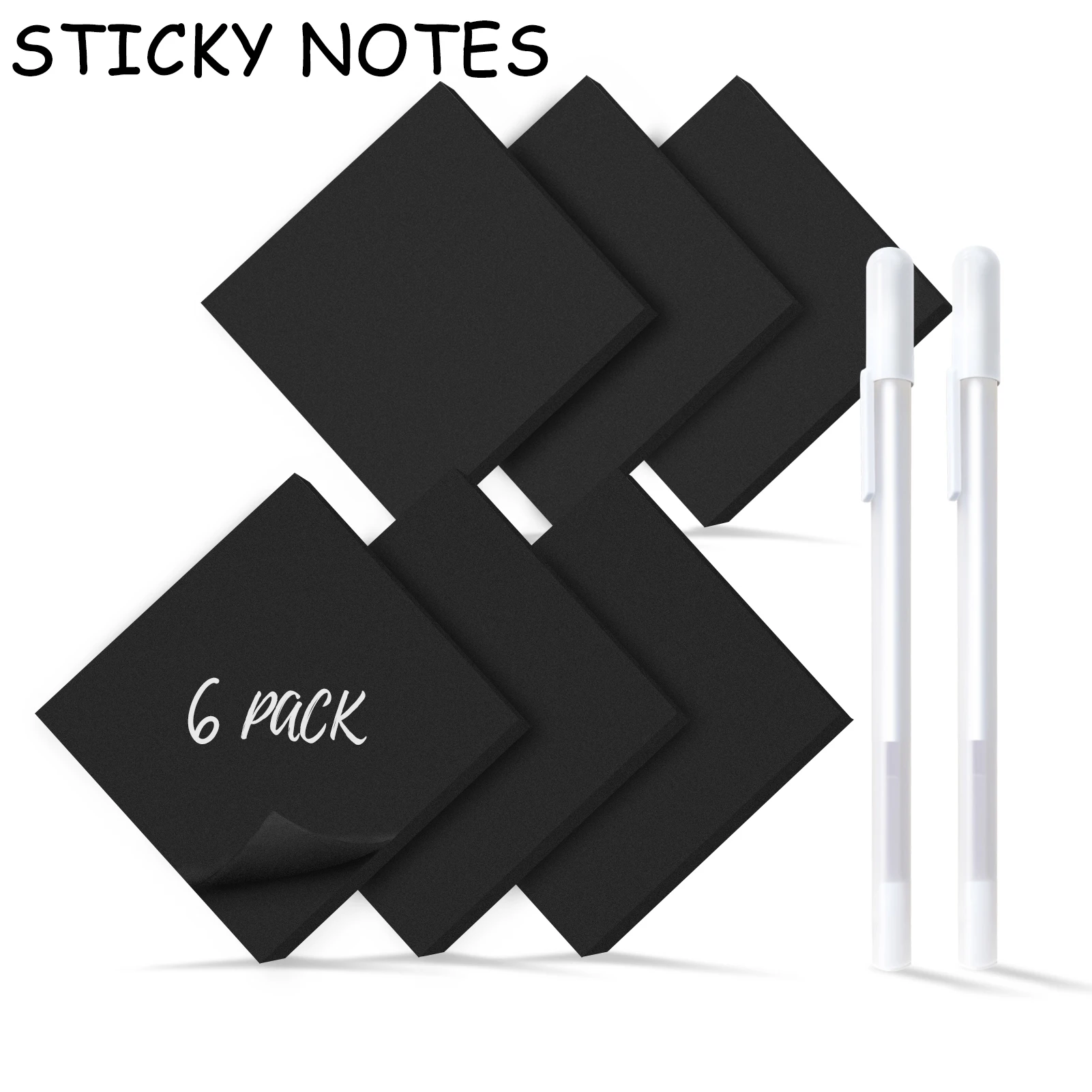 100 sheets 76*76mm Sticky Stationery Notepad Office Bookmark Sticky Notes Khaki Black Stickers In Notebook Sticky Memo Pad