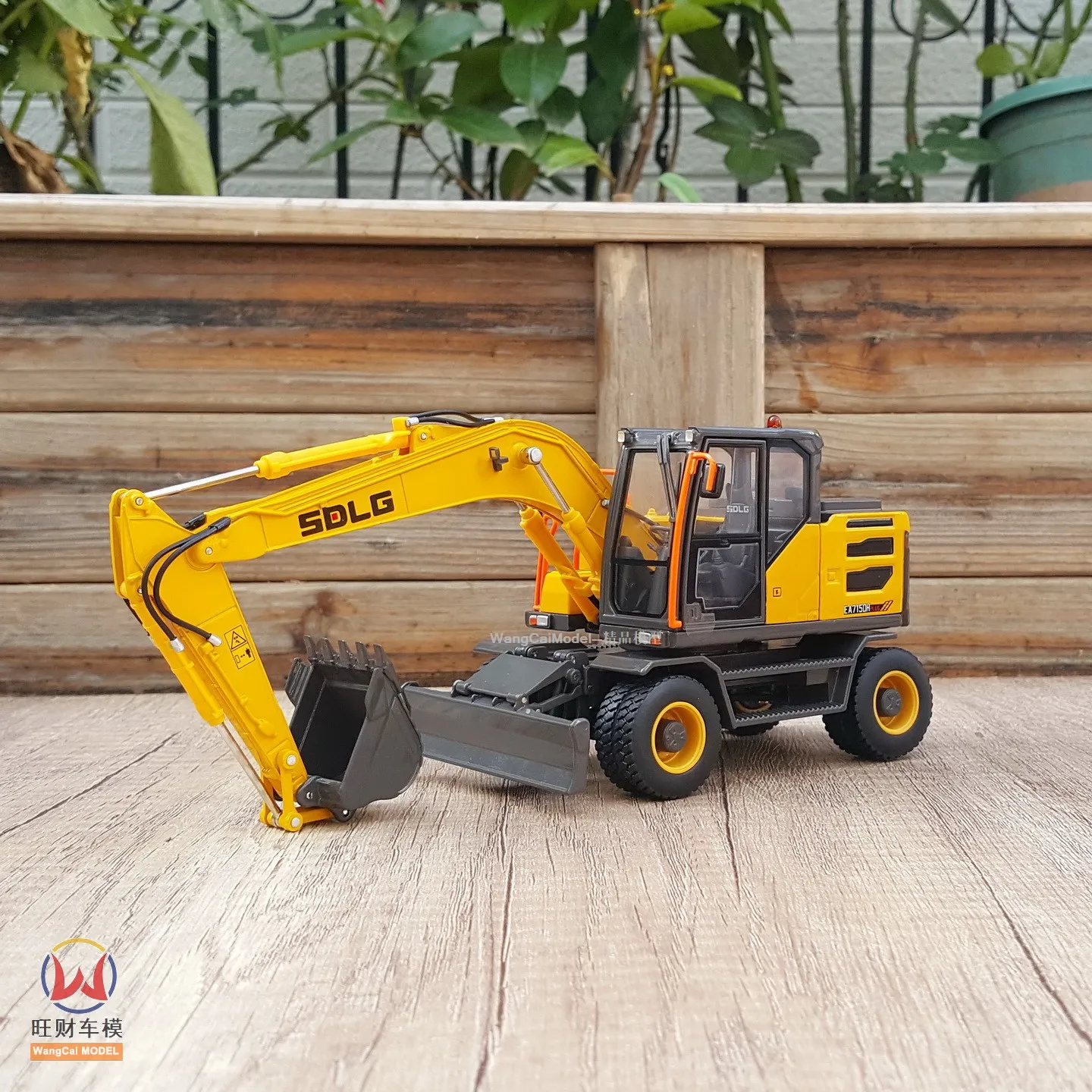 Collectible Diecast Model 1:35 Scale SDLG EA7150HPLUS Engineering Machinery Wheeled Excavator Vehicles Alloy Toy Model