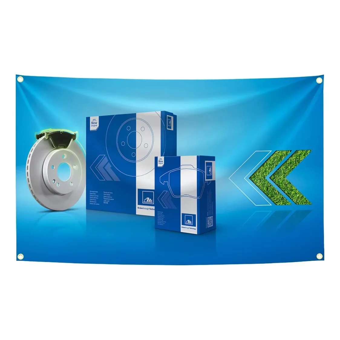 A-ATE Brakes Auto Parts Flag Tapestry Polyester Digital Printing Banner for Garage Wall Art Out Door Decoration