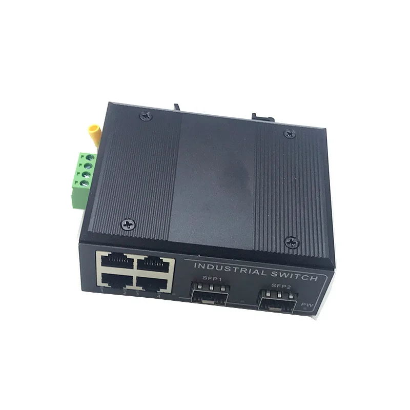 4 ports 10/100M 12V-54V with 2 ports10/100M SFP Ethernet industrial swith