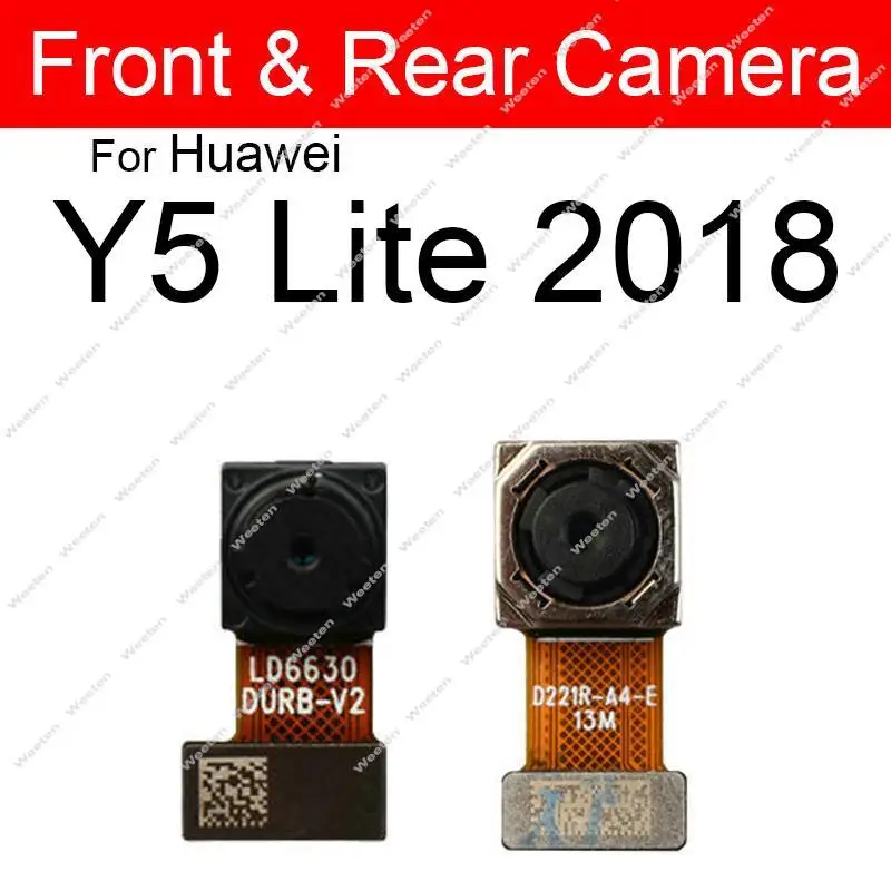 Rear Front Camera For Huawei GR5 Y5 II2 III3 2017 2019 Y5 Prime 2018 Y5 Lite 2019 8S Front Back Main Camera Flex Cable Parts image 5