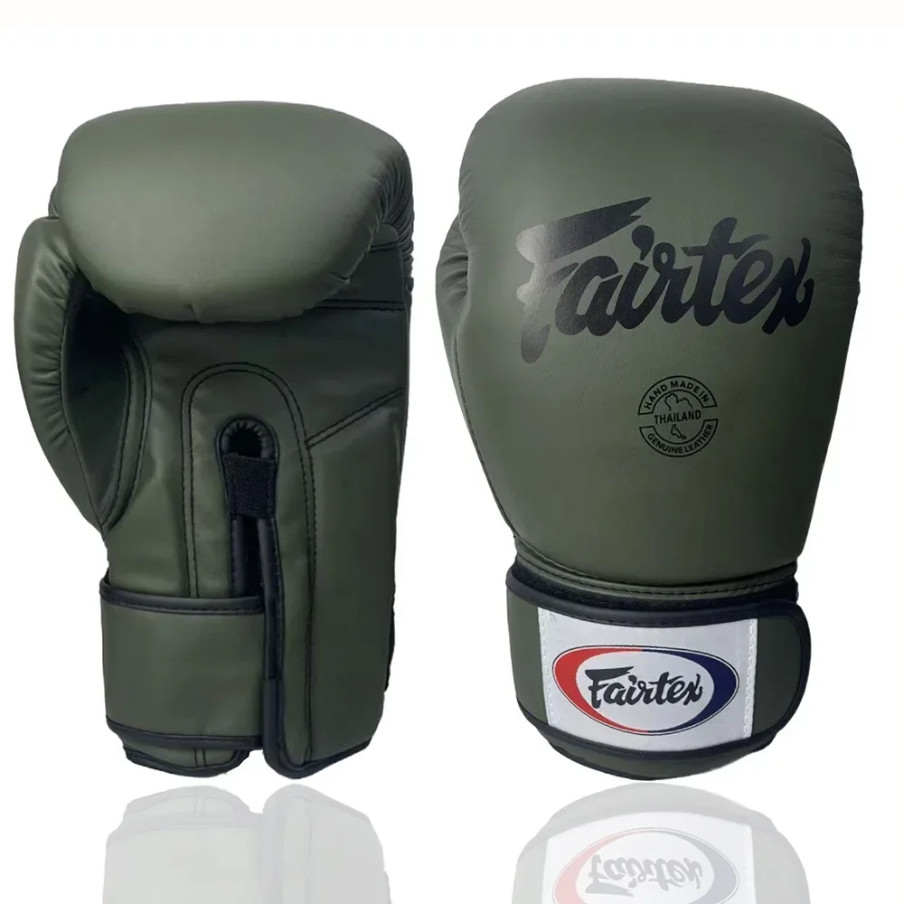 قفازات الملاكمة من FAIRTEX، قفازات احترافية للتدريب على الملاكمة التايلاندية من الجلد للبالغين والشباب #3