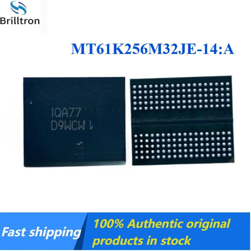 1-5PCS NEW DDR6  MT61K256M32JE-14:A D9WCW BGA Memory and Graphics Card Chip Brand New Original IN Stock Fast Shipping.