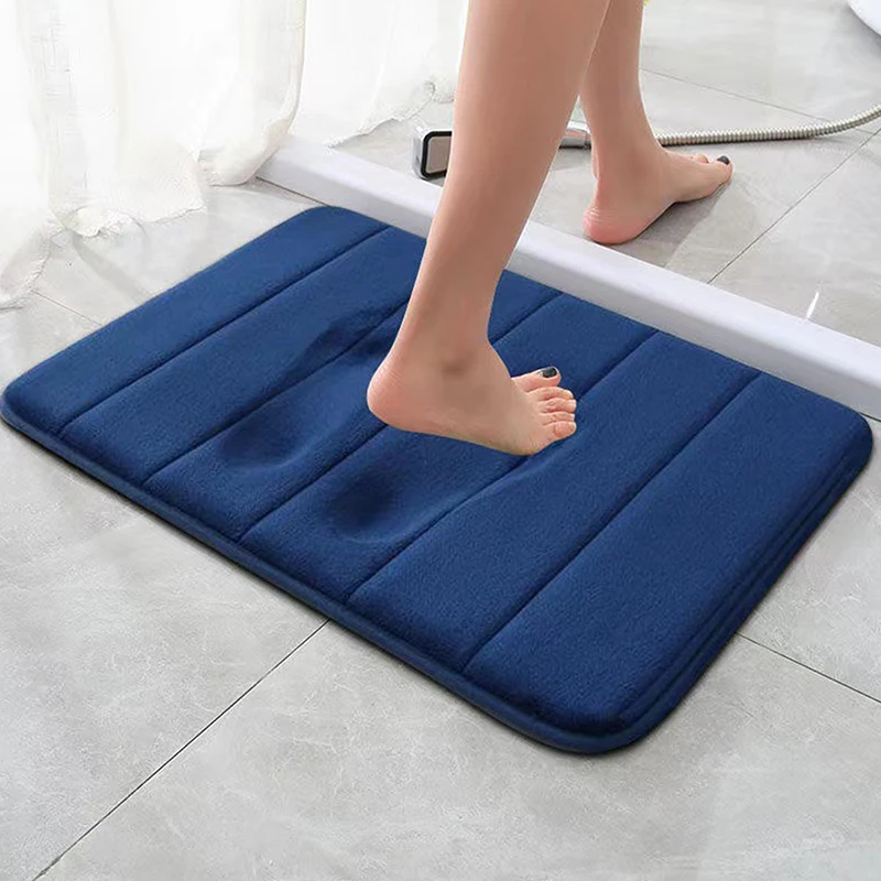 60x40cm Bathroom Anti-skid Mat Quick Water Absorption Soft Bathroom Carpets Rugs Toilet Floor Home Decor