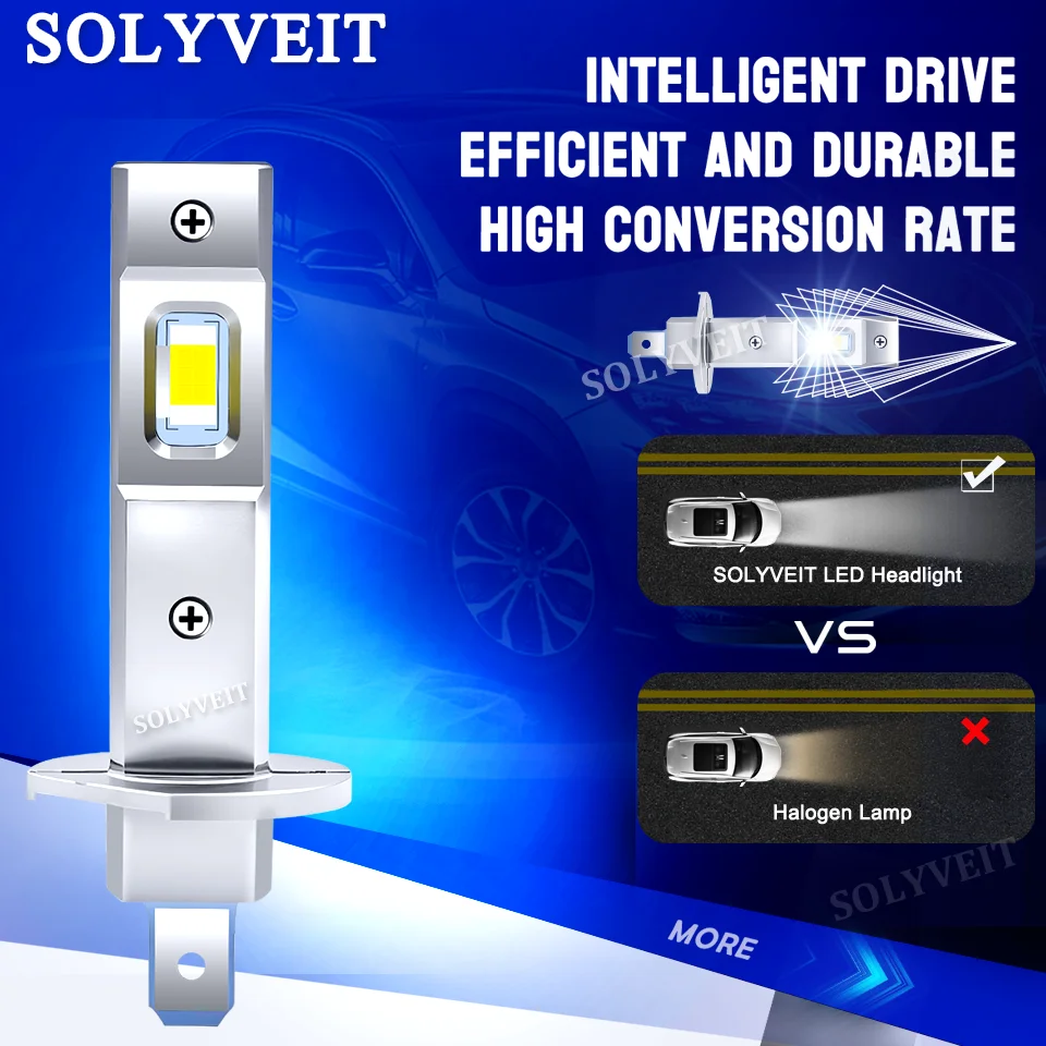 Wodoodporne żarówki LED H1 H7 z funkcją Plug and Play, światła drogowe i mijania, do FIAT Idea 2003 2004 2005 2006 2007 2008 2009 2010 2011 2012