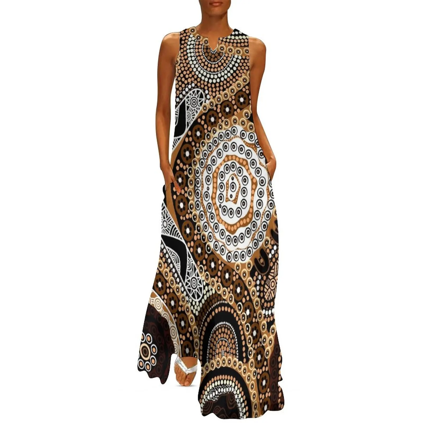 Building culture Long Dress african dresses for woman Women's summer dress